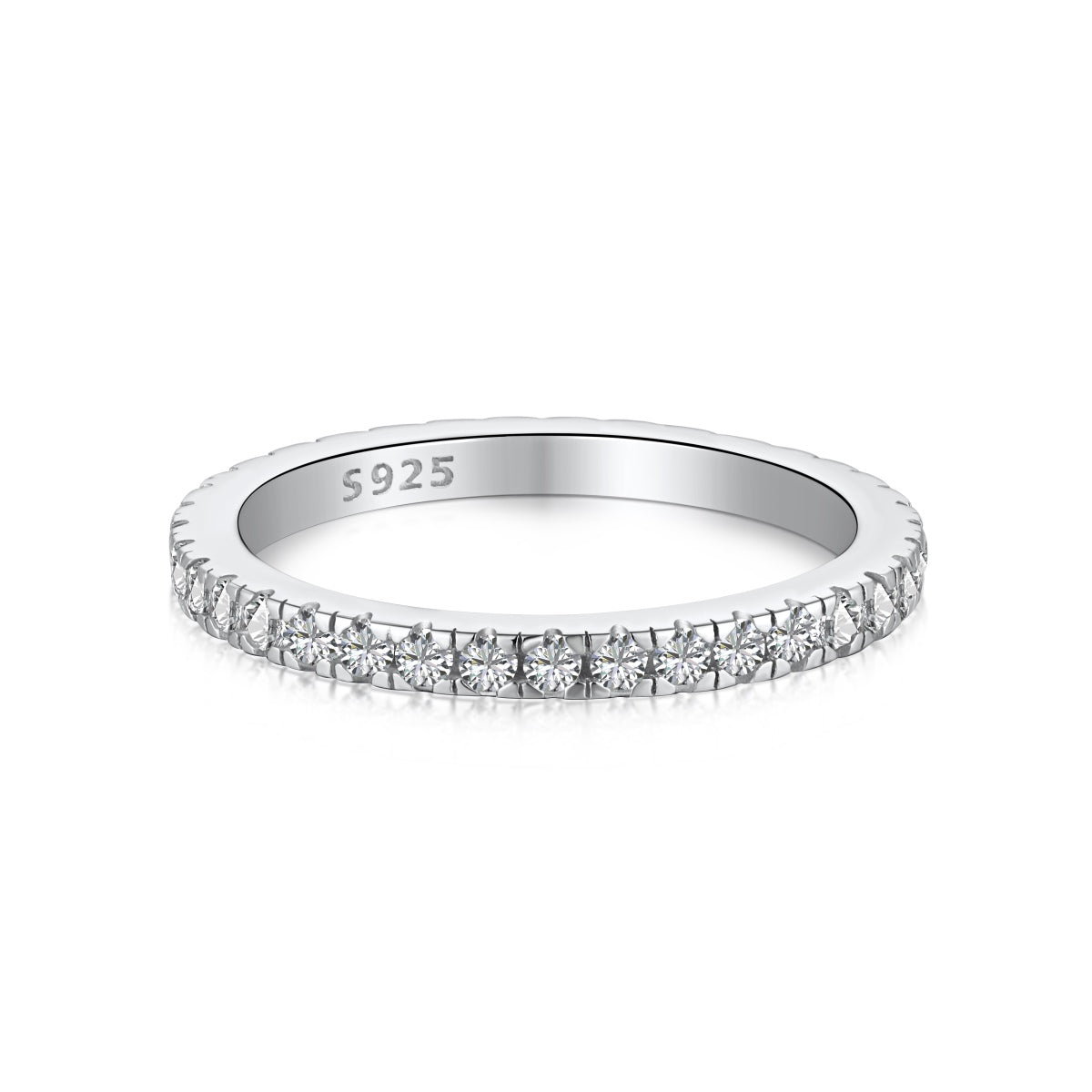 [Regal Gem Jewelry]Delicate Sparkling Round Cut Daily Ring