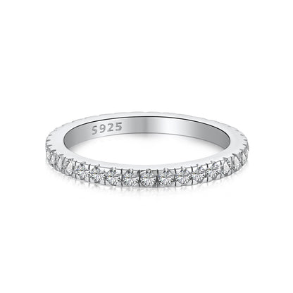 [Regal Gem Jewelry]Delicate Sparkling Round Cut Daily Ring