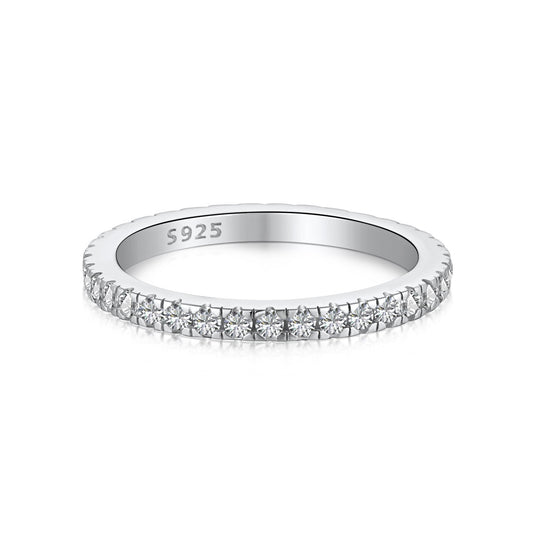 [Regal Gem Jewelry]Delicate Sparkling Round Cut Daily Ring