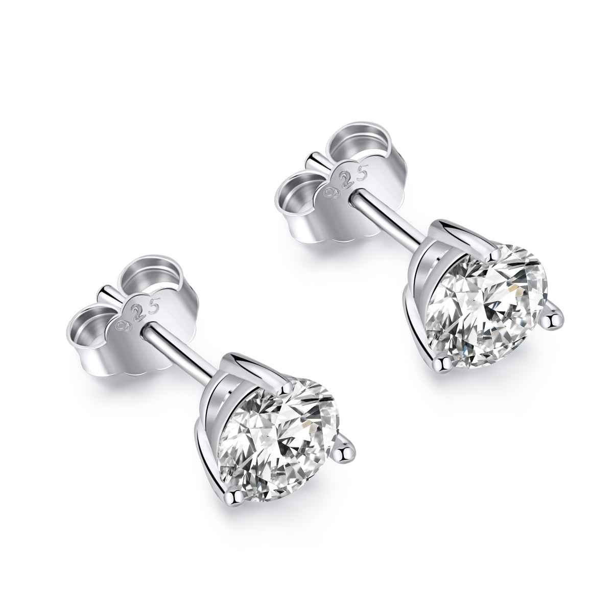 [Regal Gem Jewelry]Dainty Round Shape Earrings