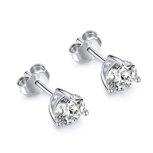 [Regal Gem Jewelry]Dainty Round Shape Earrings
