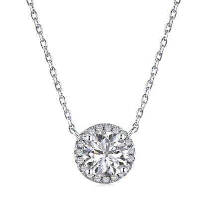 [Regal Gem Jewelry]Luxurious Round Cut Necklace