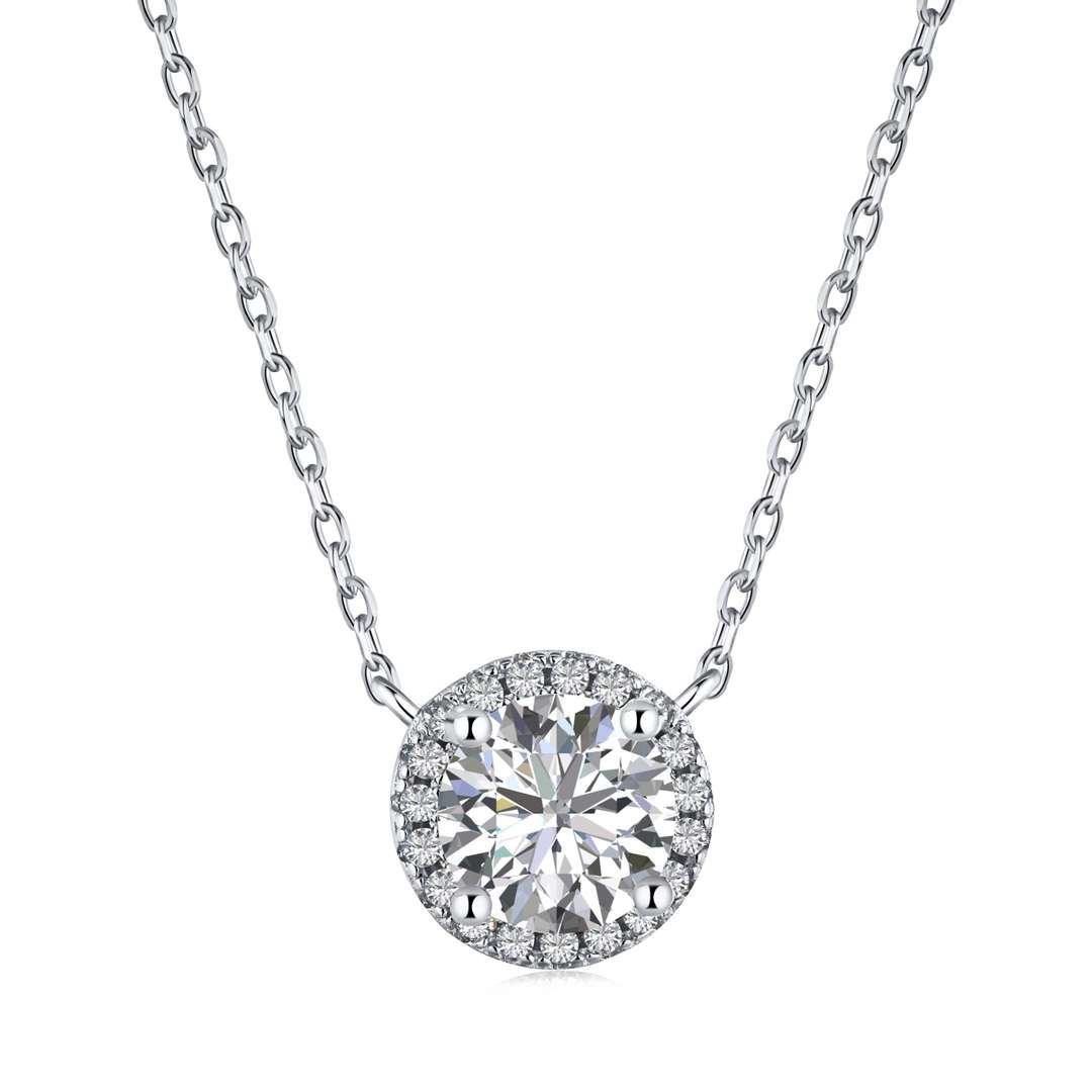 [Regal Gem Jewelry]Luxurious Round Cut Necklace