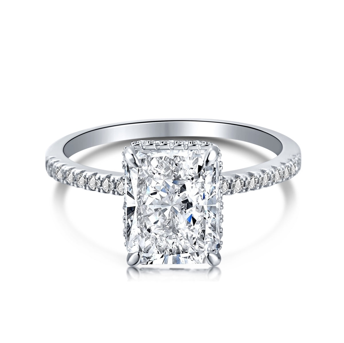 [Regal Gem Jewelry]4.0 Carat Luxurious Engagement Ring