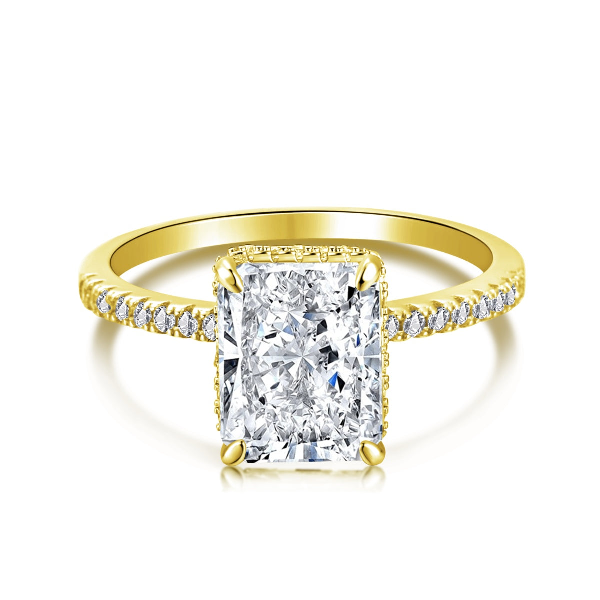 [Regal Gem Jewelry]4.0 Carat Luxurious Engagement Ring