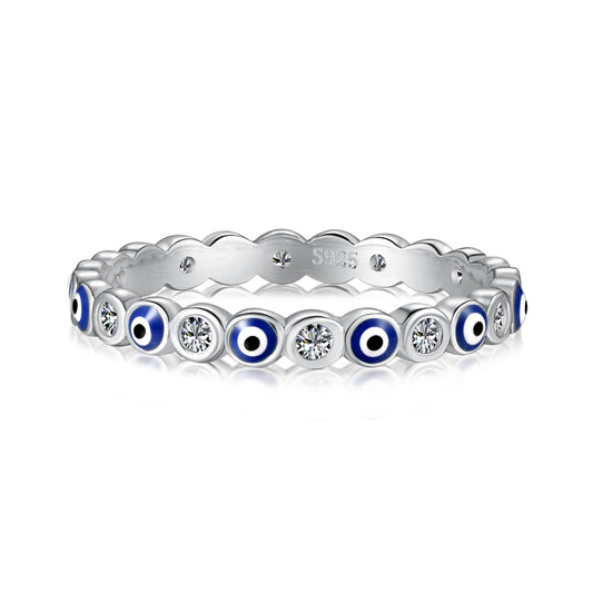 [Regal Gem Jewelry]Sparkling Vibrant Round Shape Daily Ring