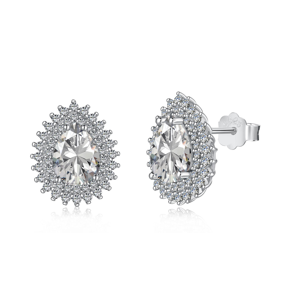 [Regal Gem Jewelry]Delicate Gorgeous Pear Cut Daily Earrings