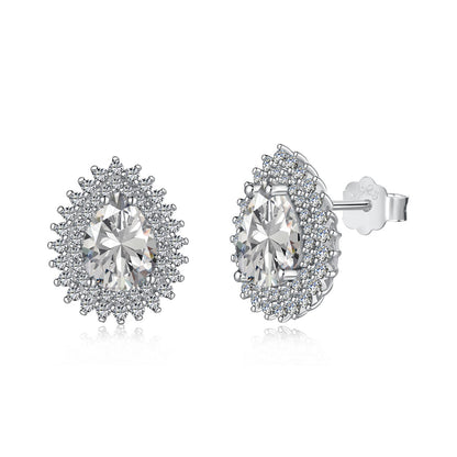 [Regal Gem Jewelry]Delicate Gorgeous Pear Cut Daily Earrings