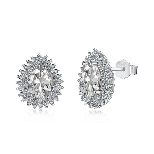 [Regal Gem Jewelry]Delicate Gorgeous Pear Cut Daily Earrings