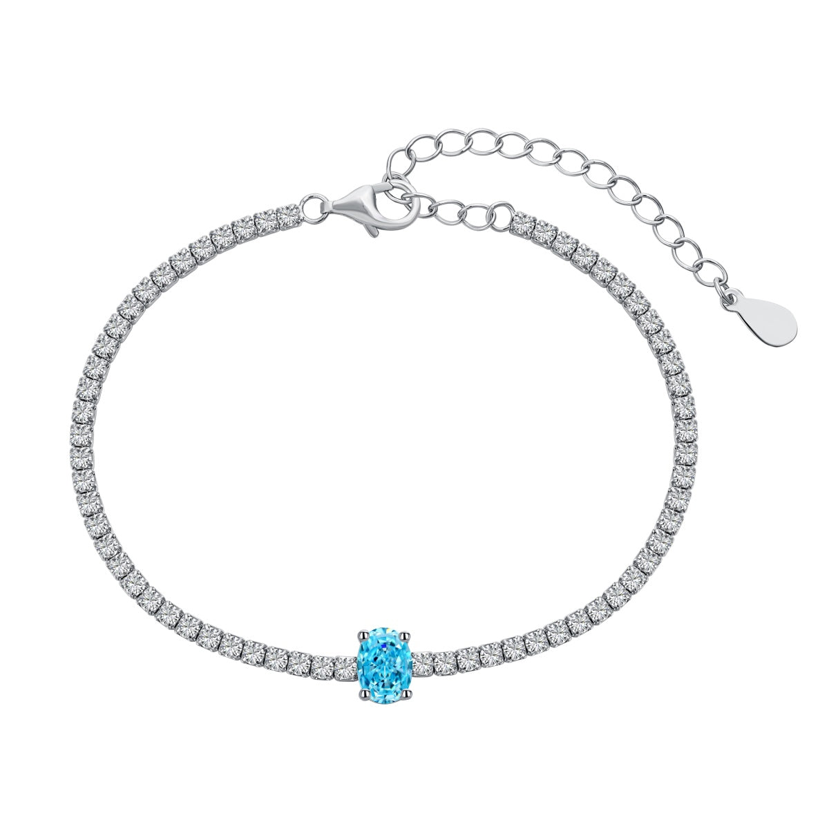 [Regal Gem Jewelry]0.75 Carat Exquisite Oval Cut Daily Bracelet