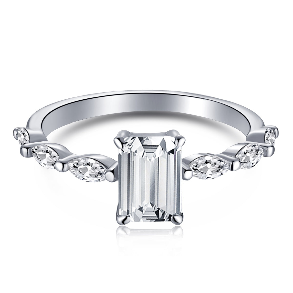 [Regal Gem Jewelry]1.0 Carat Dainty Resplendent Radiant Cut Daily Ring