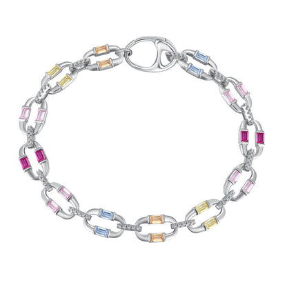 [Regal Gem Jewelry]Dazzling Colorful Daily Bracelet
