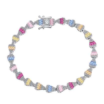 [Regal Gem Jewelry]Radiant Water Drop Shape Daily Bracelet
