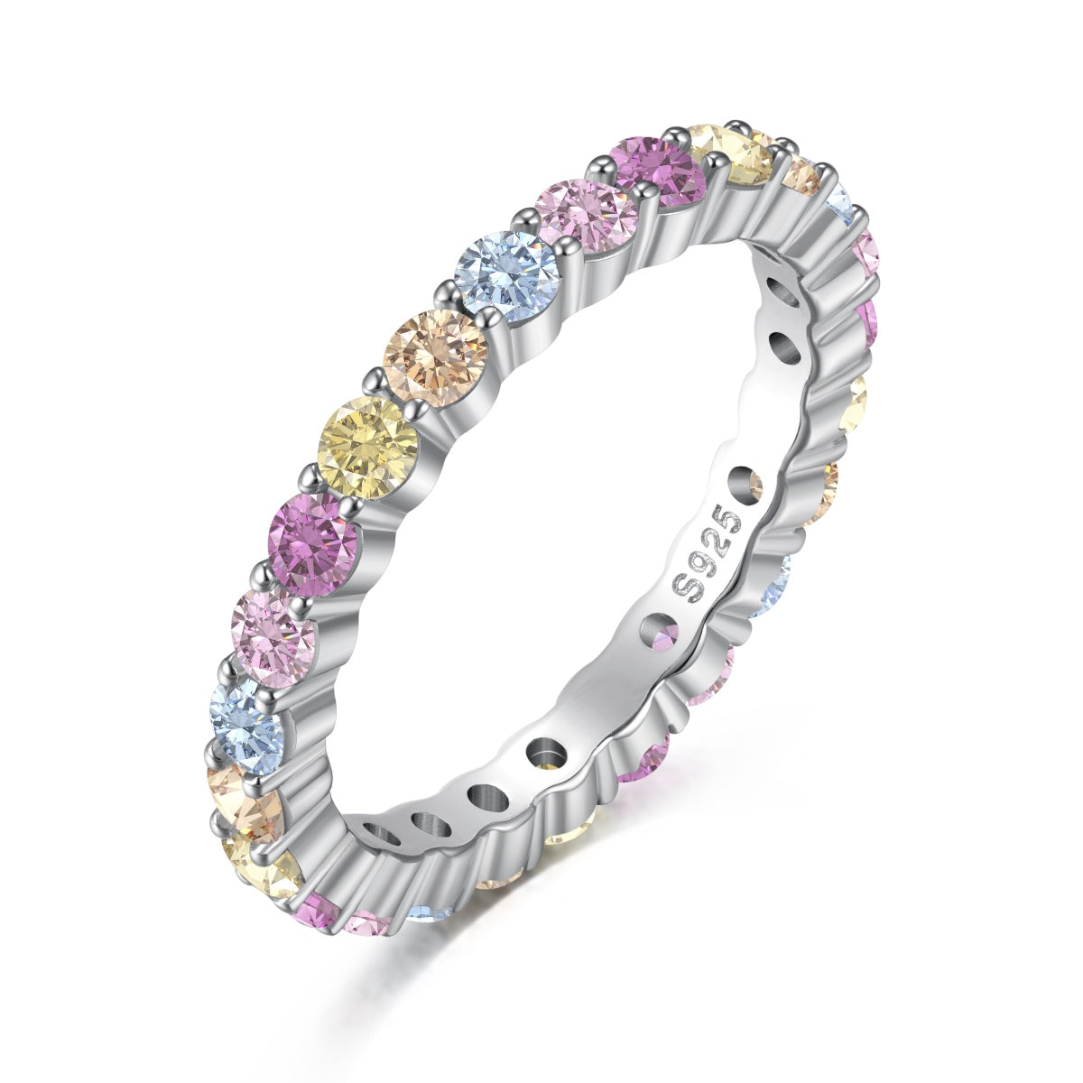 [Regal Gem Jewelry]Elegant Vivid Round Cut Daily Ring