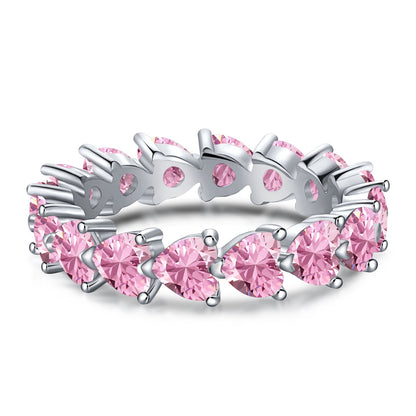 [Regal Gem Jewelry]0.25 Carat Radiant Romance Heart Cut Lover Ring
