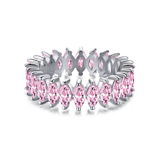 [Regal Gem Jewelry]Gorgeous Marquise Cut Tennis Ring