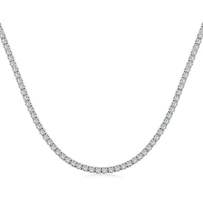 [Regal Gem Jewelry]Elegant Tennis Chain Necklace