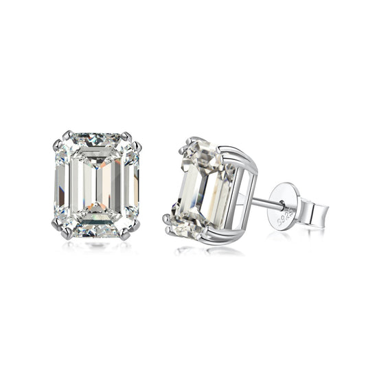 [Regal Gem Jewelry]Dazzling Square Shape Earrings
