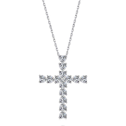 [Regal Gem Jewelry]Radiant Cross Shape Necklace
