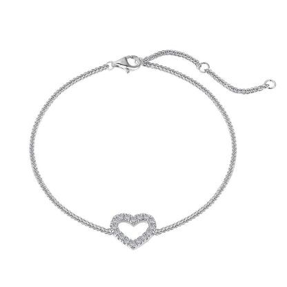 [Regal Gem Jewelry]Heart Shape Lover Bracelet