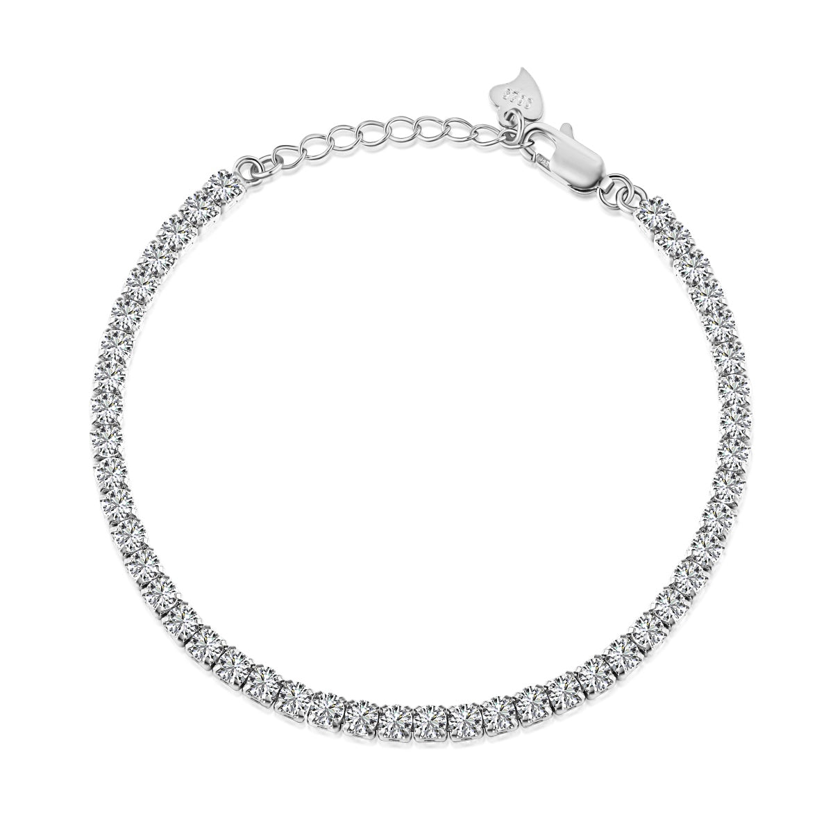 [Regal Gem Jewelry]Sparkling Round Cut Daily Bracelet