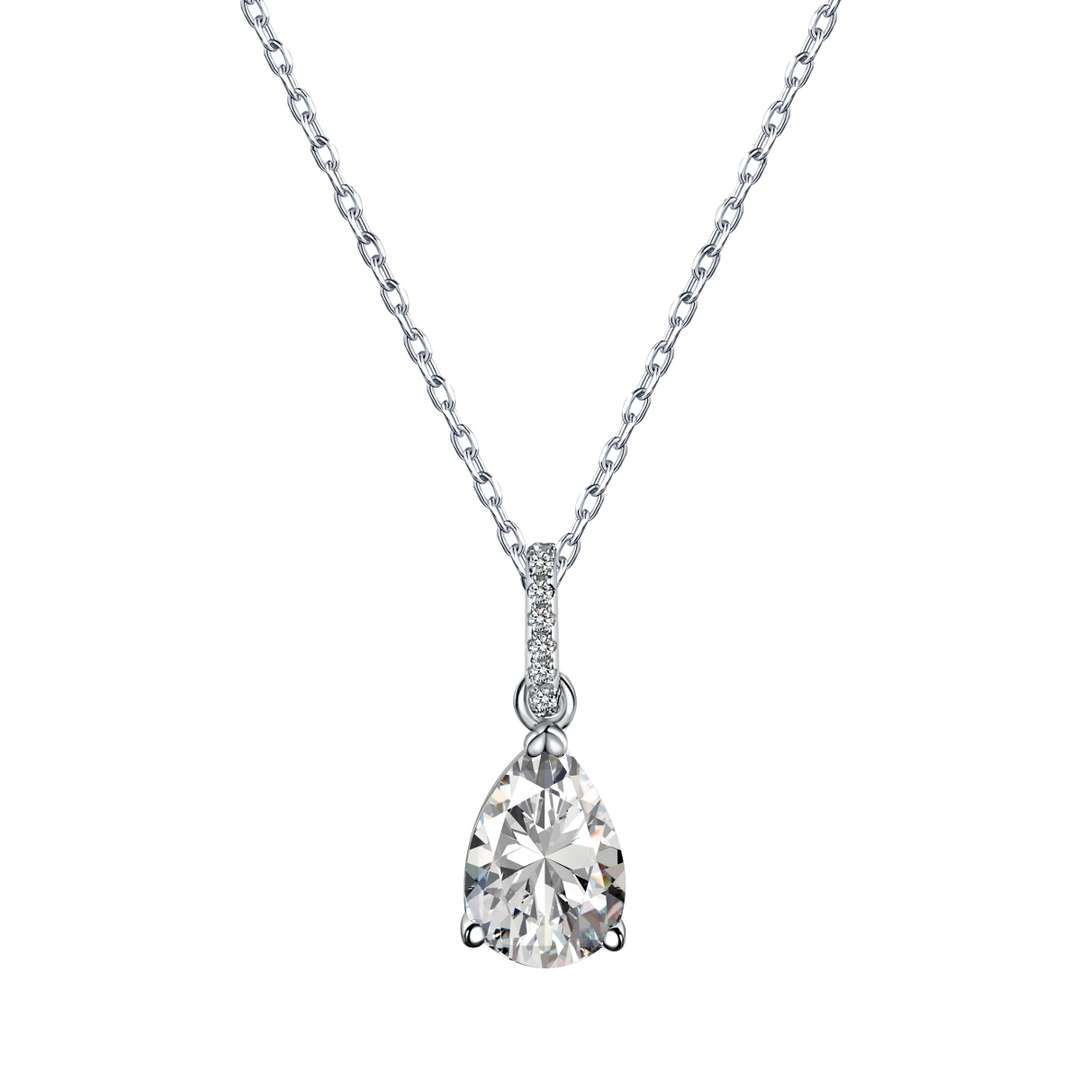 [Regal Gem Jewelry]Delicate Water Drop Shape Fashion Necklace