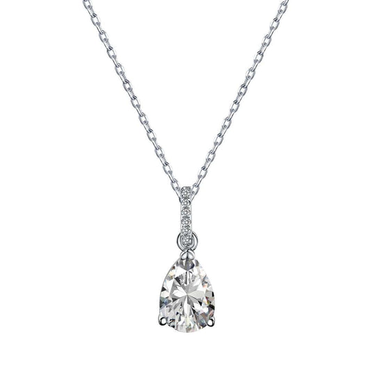 [Regal Gem Jewelry]Delicate Water Drop Shape Fashion Necklace