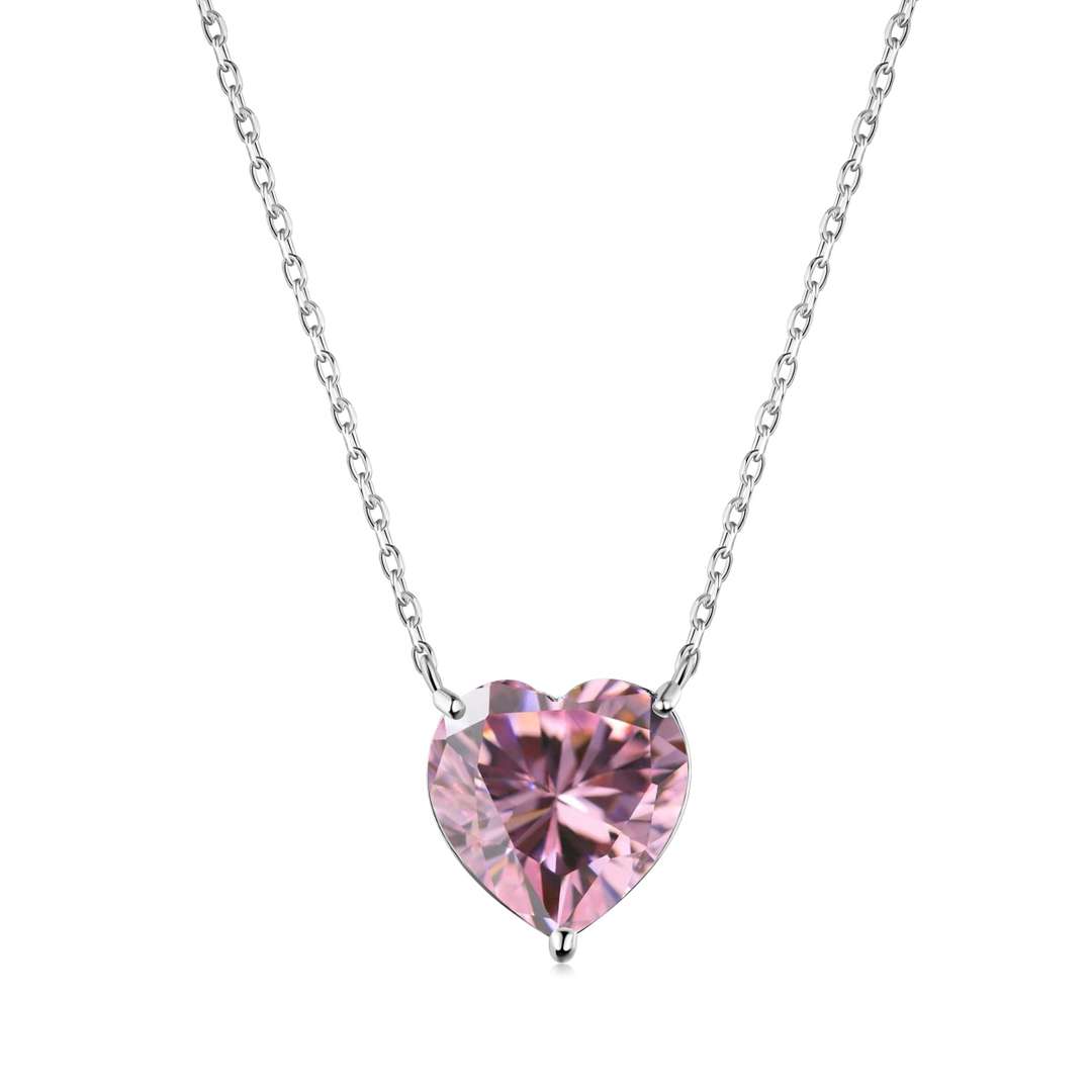 [Regal Gem Jewelry]6.0 carat Radiant Heart Shape Necklace