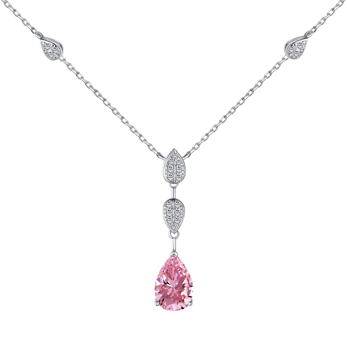 [Regal Gem Jewelry]Dazzling Pear Cut Necklace