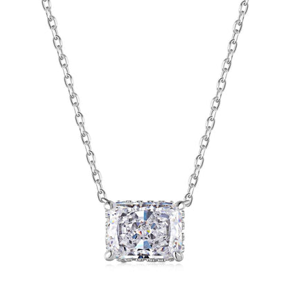 [Regal Gem Jewelry]Luxurious Square Shape Colorful Necalack