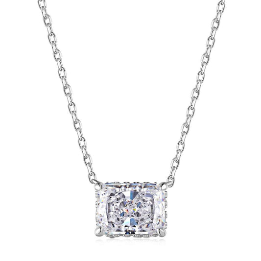 [Regal Gem Jewelry]Luxurious Square Shape Colorful Necalack