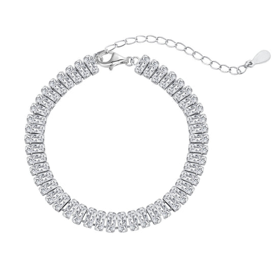 [Regal Gem Jewelry]Exquisite Emerald Cut Daily Bracelet