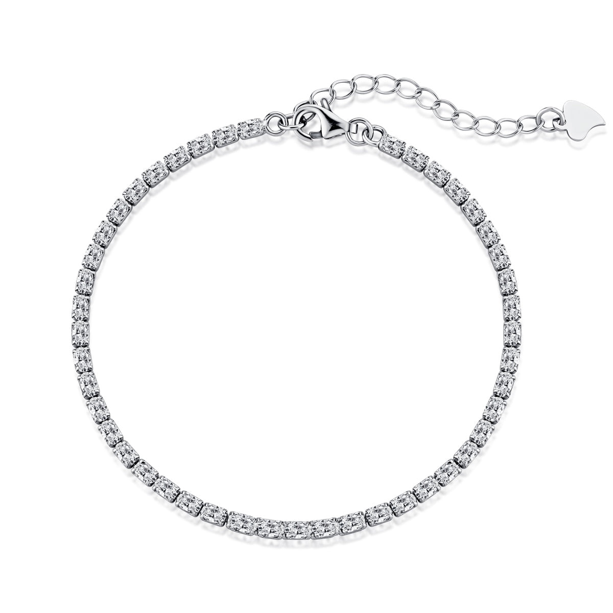 [Regal Gem Jewelry]Elegant Emerald Cut Daily Bracelet