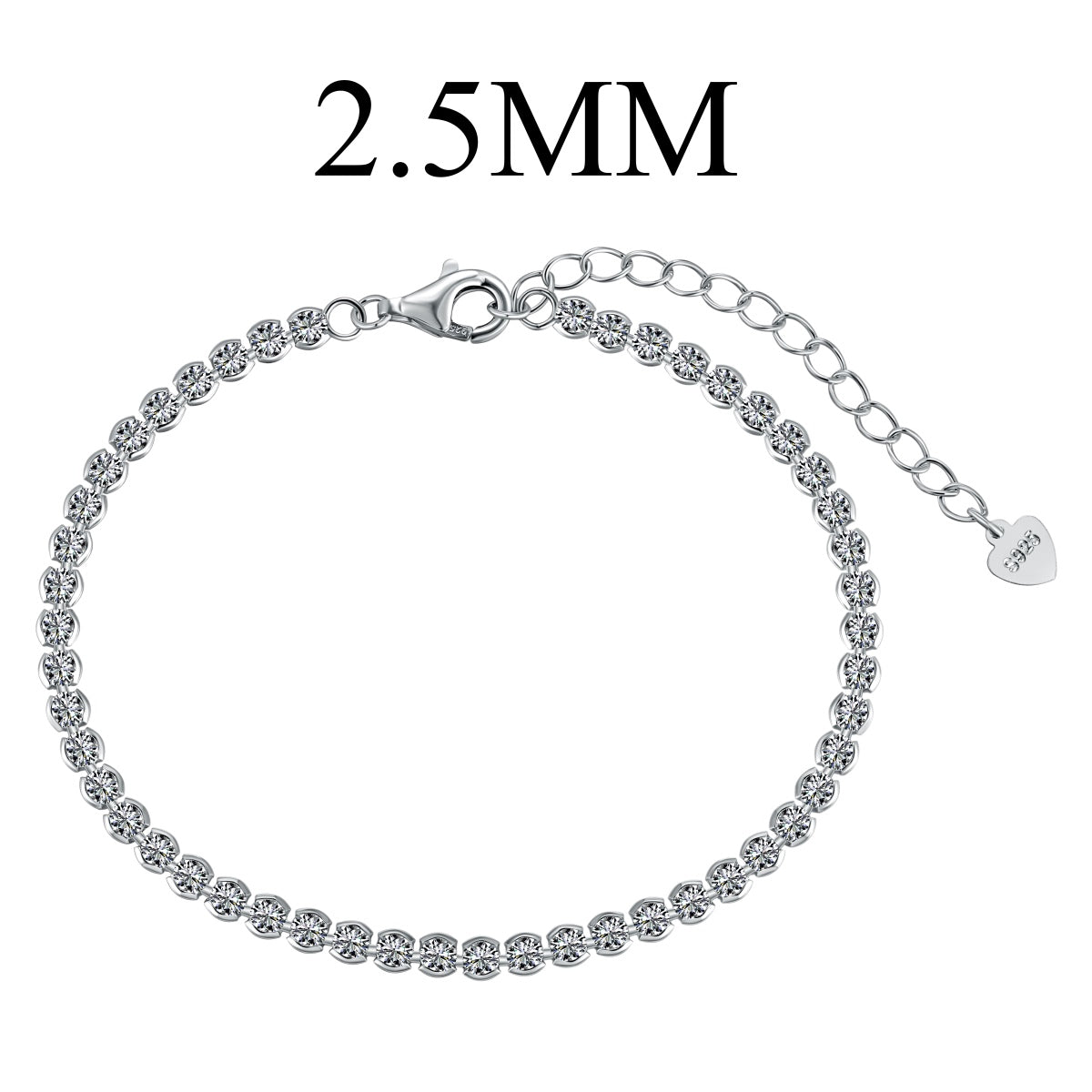 [Regal Gem Jewelry]Dazzling Sparkling Round Cut Daily Bracelet
