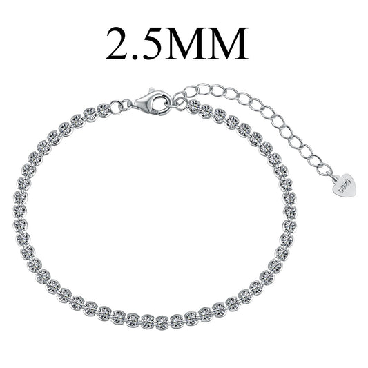 [Regal Gem Jewelry]Dazzling Sparkling Round Cut Daily Bracelet
