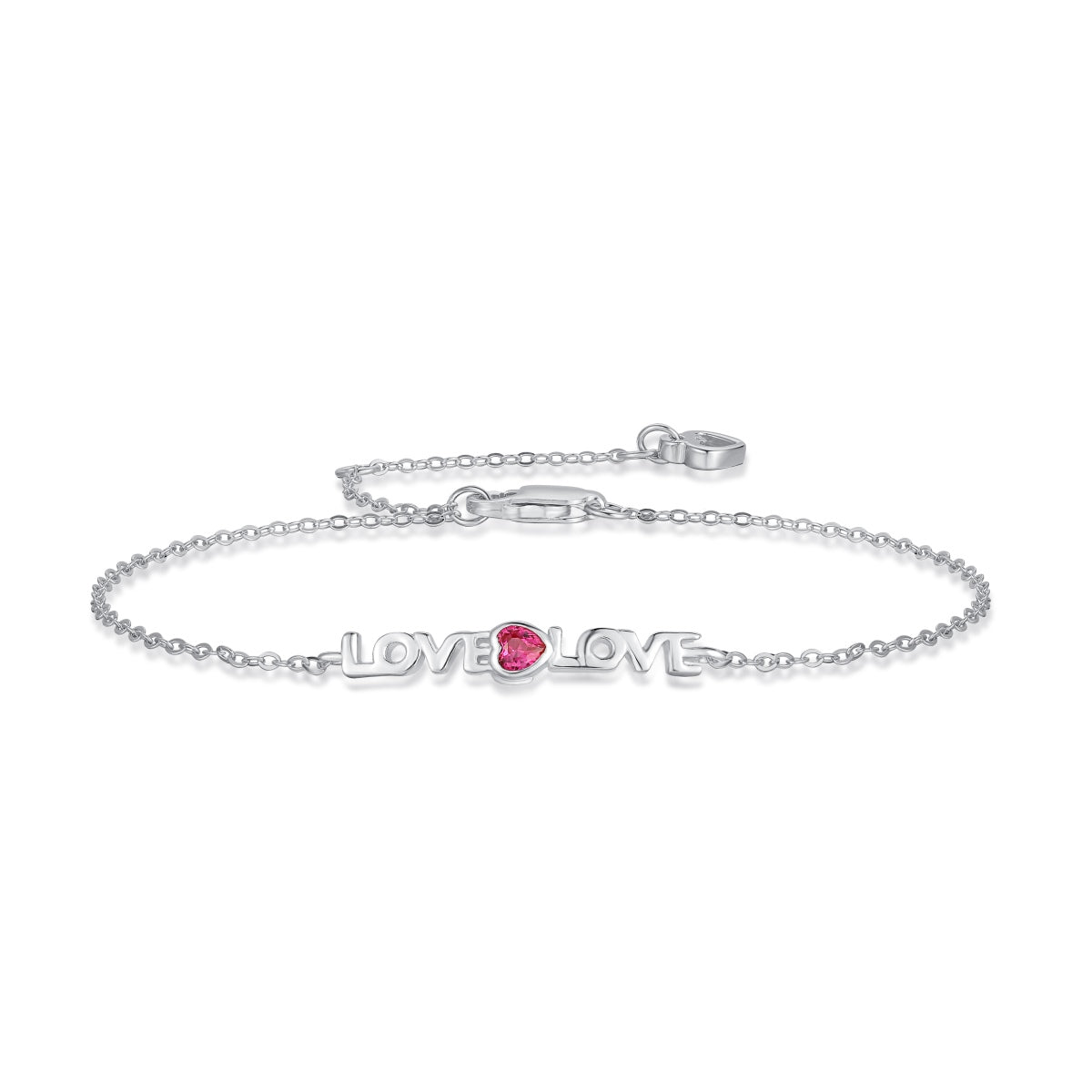 [Regal Gem Jewelry]Romantic Heart Shape Lover Bracelet