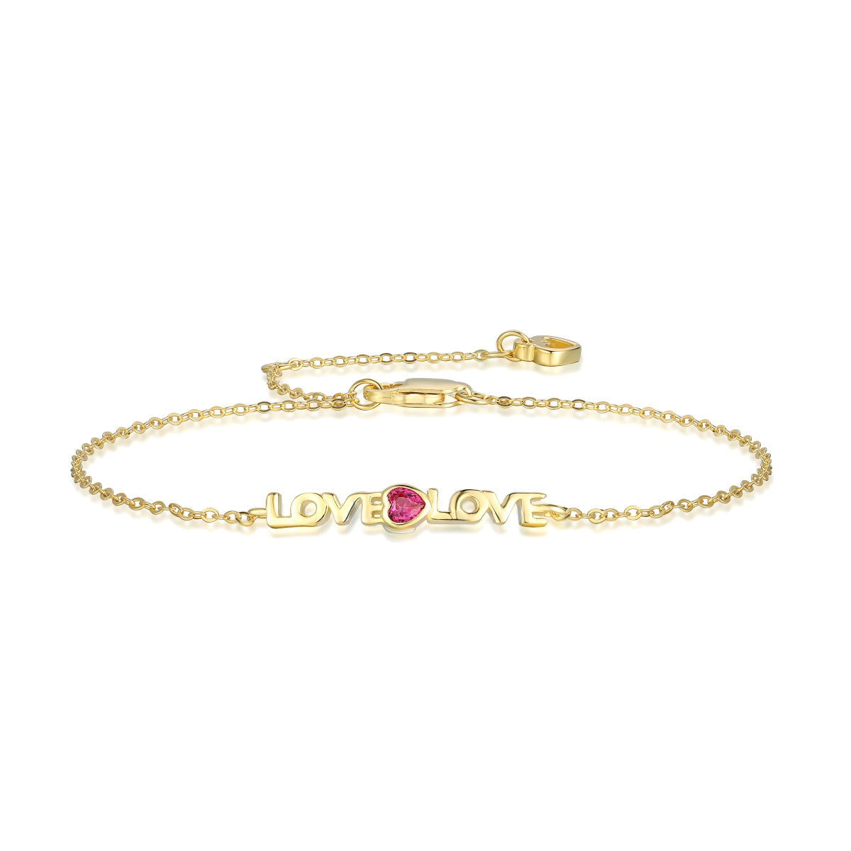 [Regal Gem Jewelry]Romantic Heart Shape Lover Bracelet