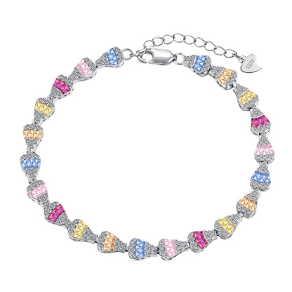 [Regal Gem Jewelry]Radiant Water Drop Shape Daily Bracelet