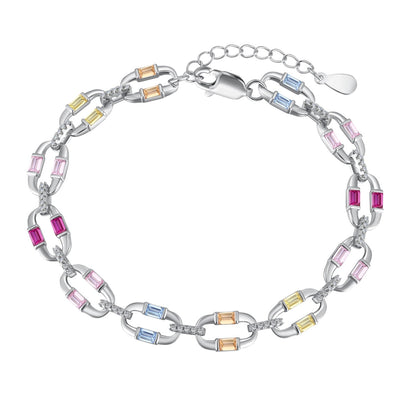 [Regal Gem Jewelry]Dazzling Colorful Daily Bracelet