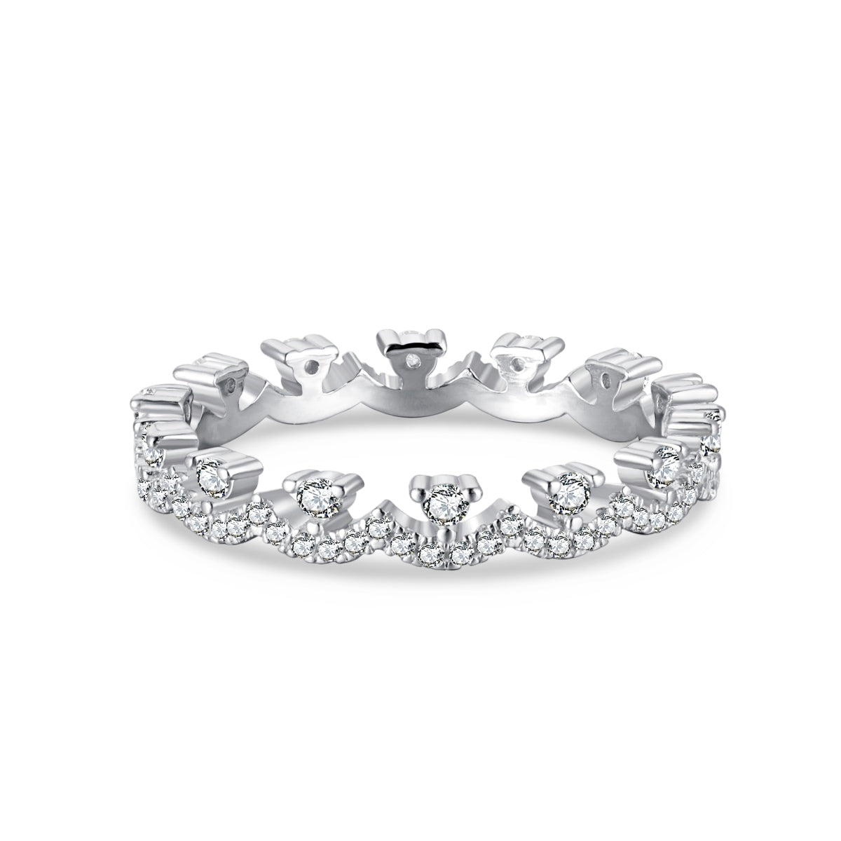 [Regal Gem Jewelry]Elegant Resplendent Round Shape Party Ring