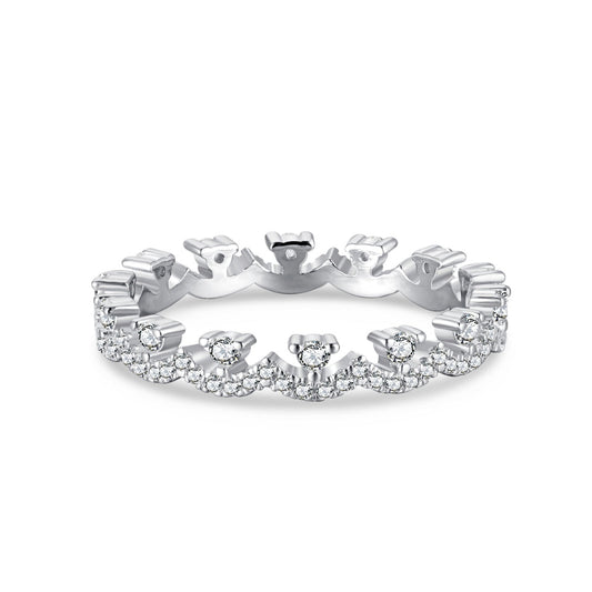 [Regal Gem Jewelry]Elegant Resplendent Round Shape Party Ring