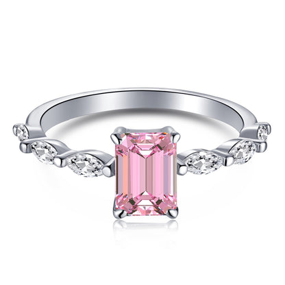 [Regal Gem Jewelry]1.0 Carat Dainty Resplendent Radiant Cut Daily Ring