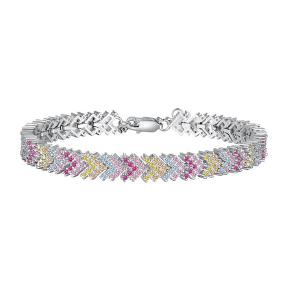 [Regal Gem Jewelry]Ornate Sparkling Round Cut Party Bracelet