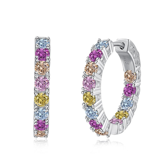 [Regal Gem Jewelry]Unique Round Cut Daily Earrings