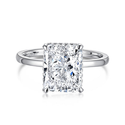 [Regal Gem Jewelry]4.0 Carat Ornate Enchanting Radiand Cut Banquet Ring