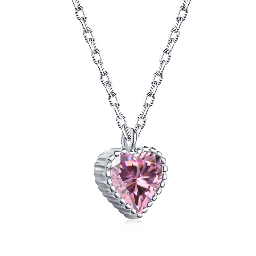 [Regal Gem Jewelry]Ornate Heart Shape Necklace