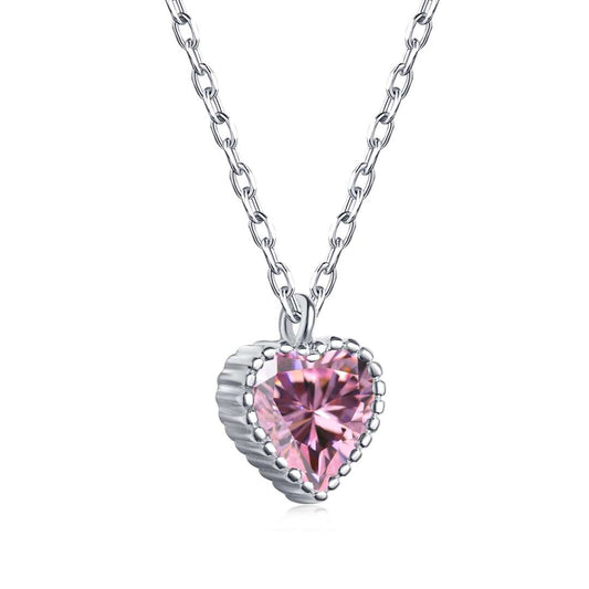 [Regal Gem Jewelry]Ornate Heart Shape Necklace