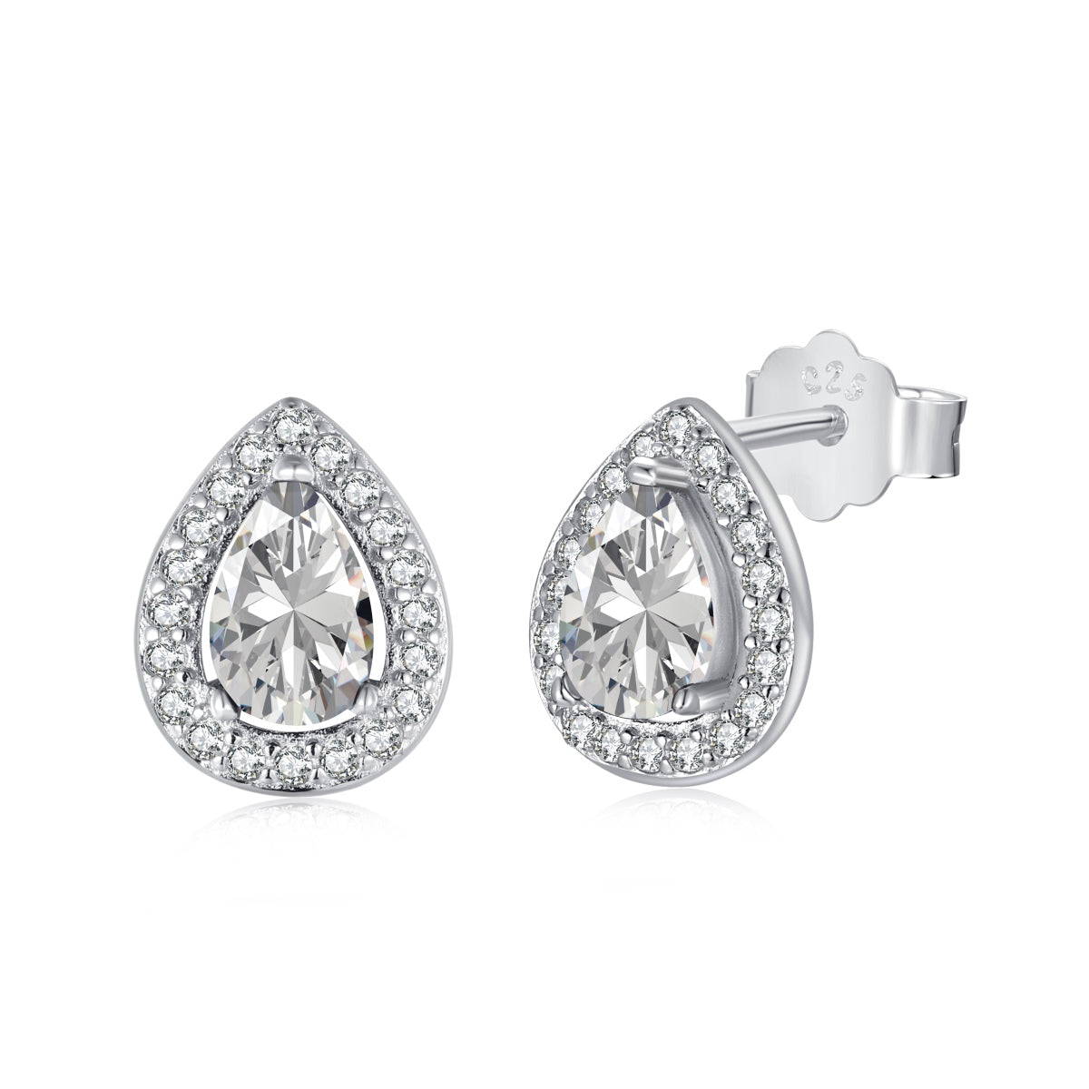 [Regal Gem Jewelry]Luxurious Water Drop Shape Earrings