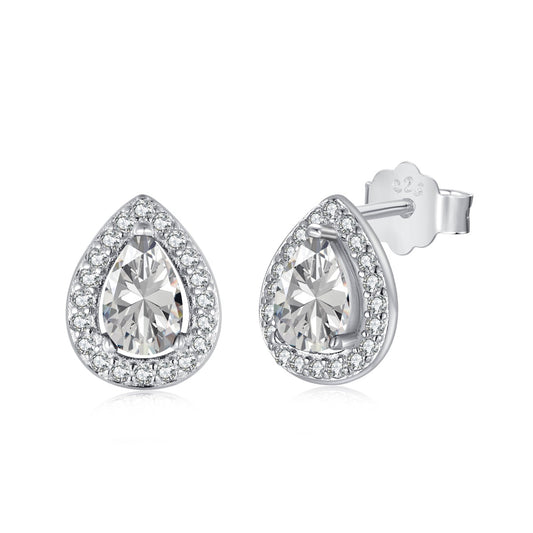 [Regal Gem Jewelry]Luxurious Water Drop Shape Earrings