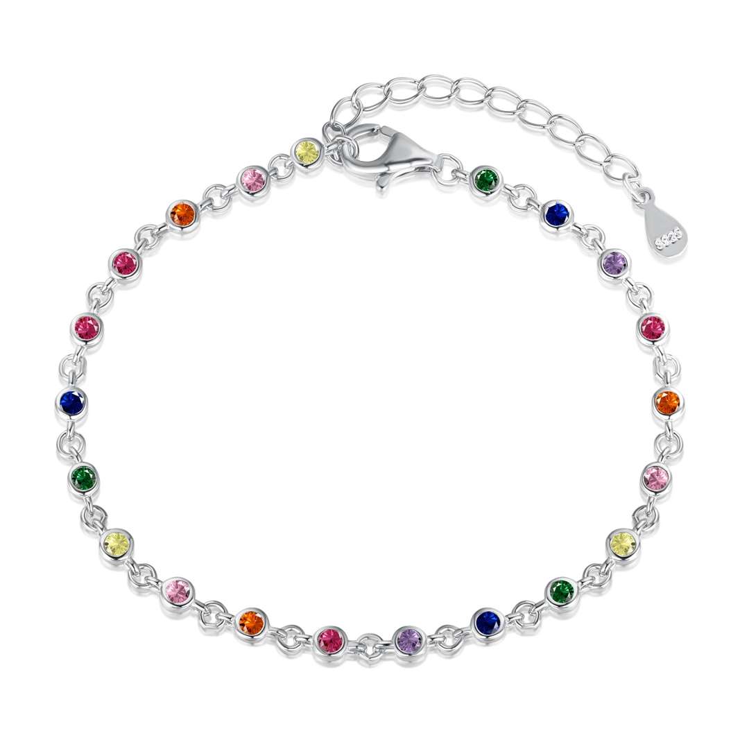 [Regal Gem Jewelry]Colorful Bead Array Bracelet